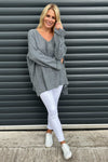 Bo Slouch Jumper Mid Grey