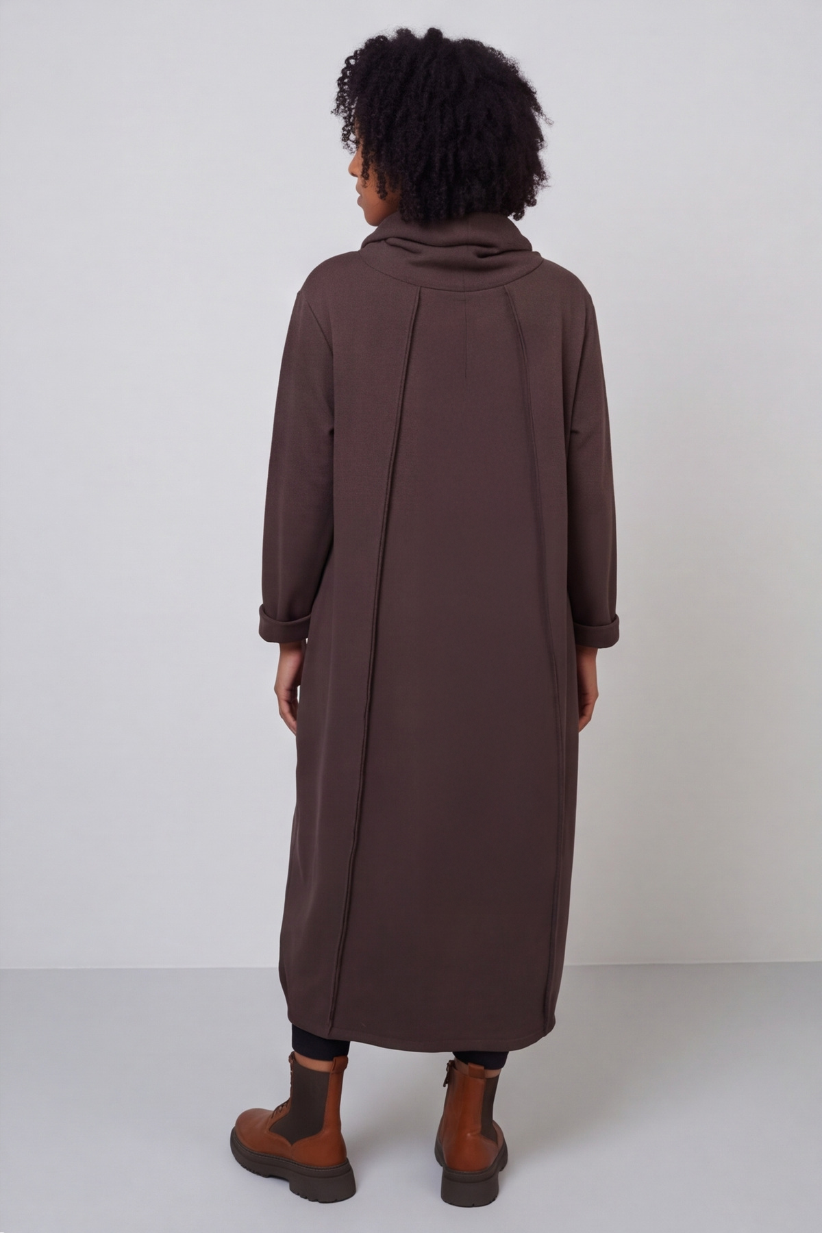 Maris Snood Cotton Dress Cocoa