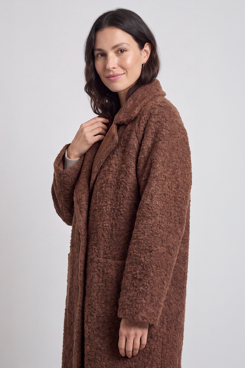 Stefania Coat Cocoa - Image 2