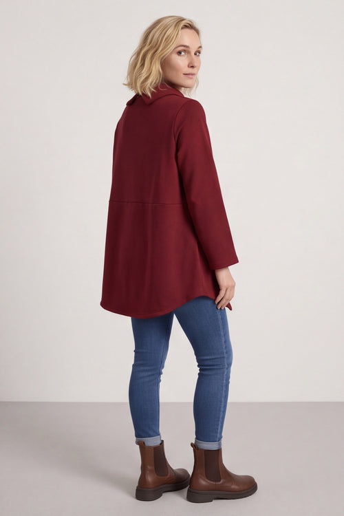 Courtney Cotton Top Wine - Image 5
