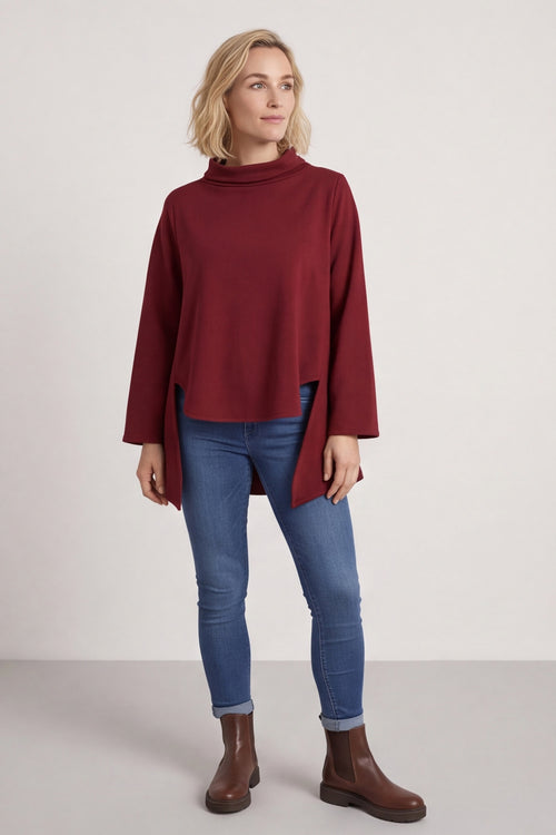 Courtney Cotton Top Wine - Image 6