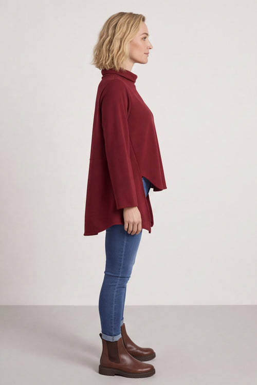 Courtney Cotton Top Wine - Image 3