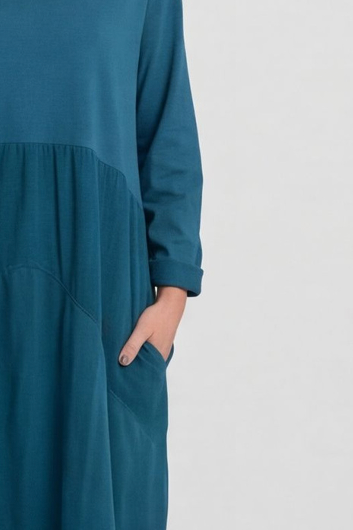 Regana Cotton Dress Teal