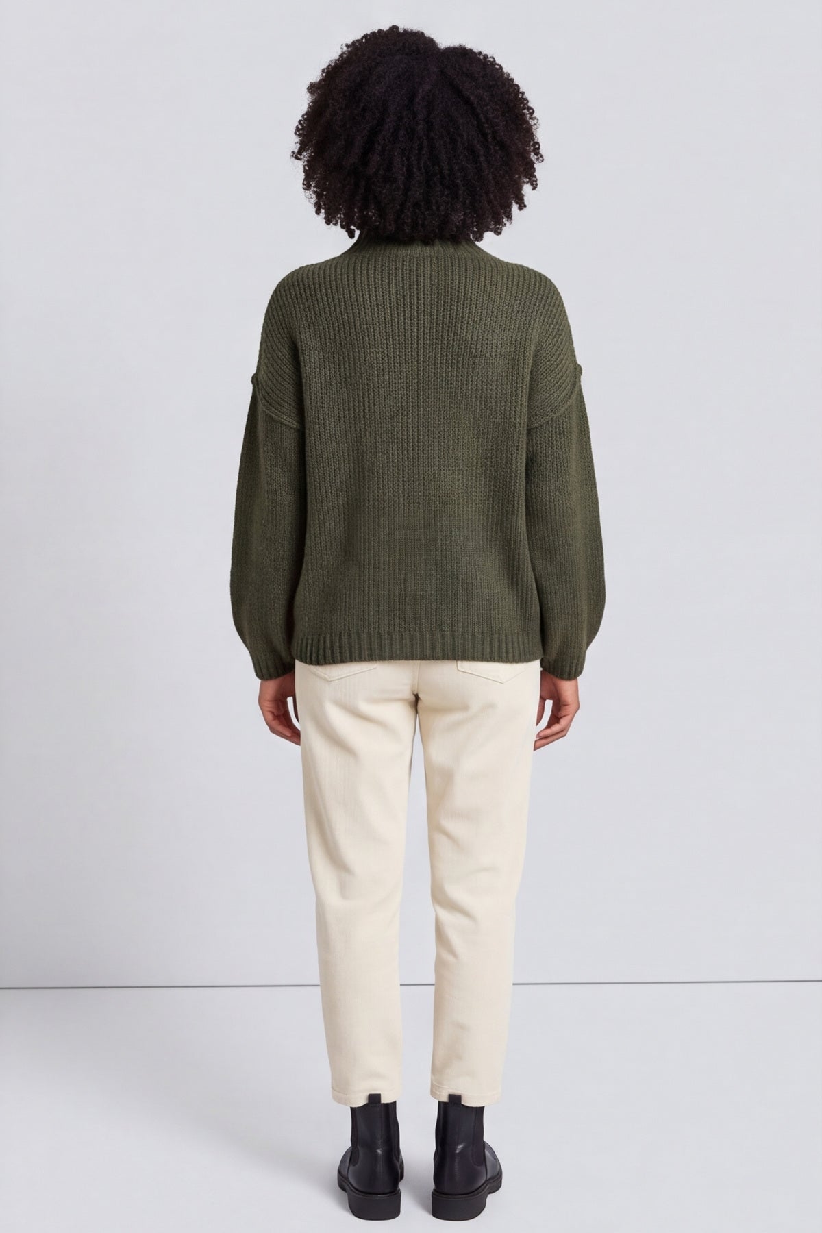 Rodina Argyle Knitted Jumper Khaki