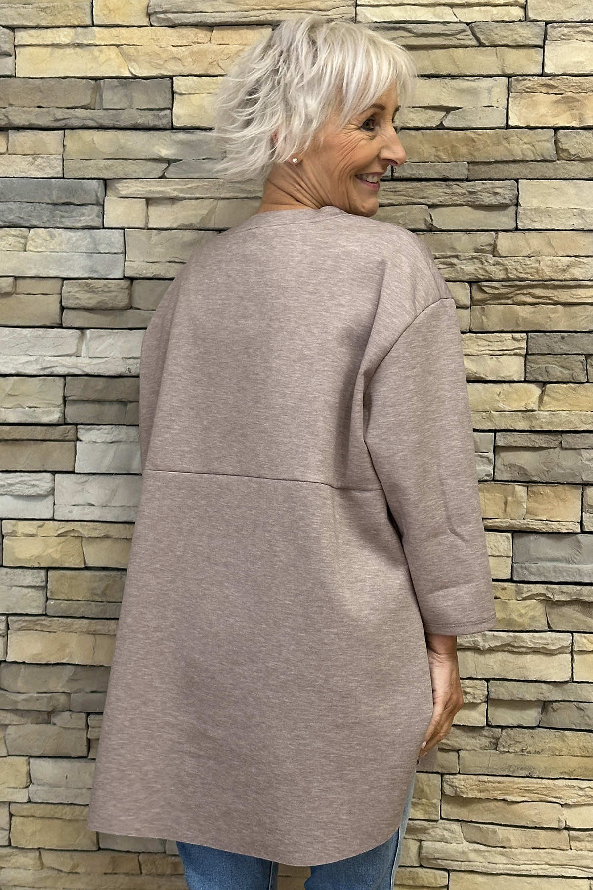 Leona Pocket Top Mocha