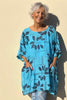 Bowie Print Cotton Top Blue
