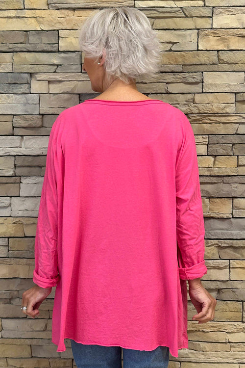 Amber Cotton Top Fuchsia - Image 4