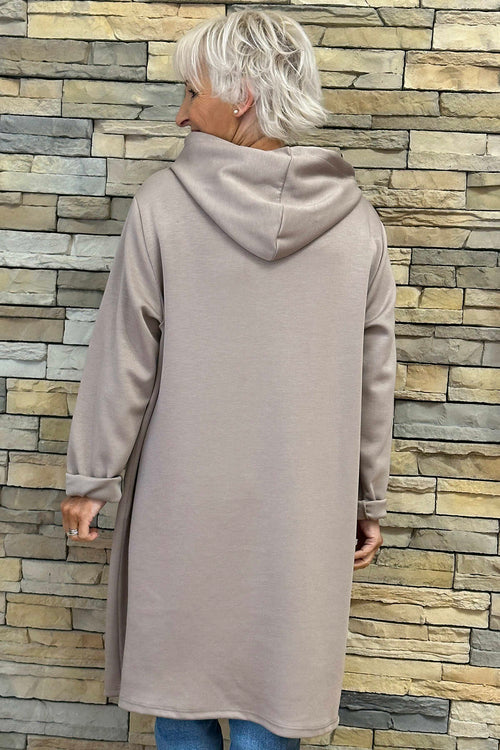 Faye Hooded Top Mocha - Image 4