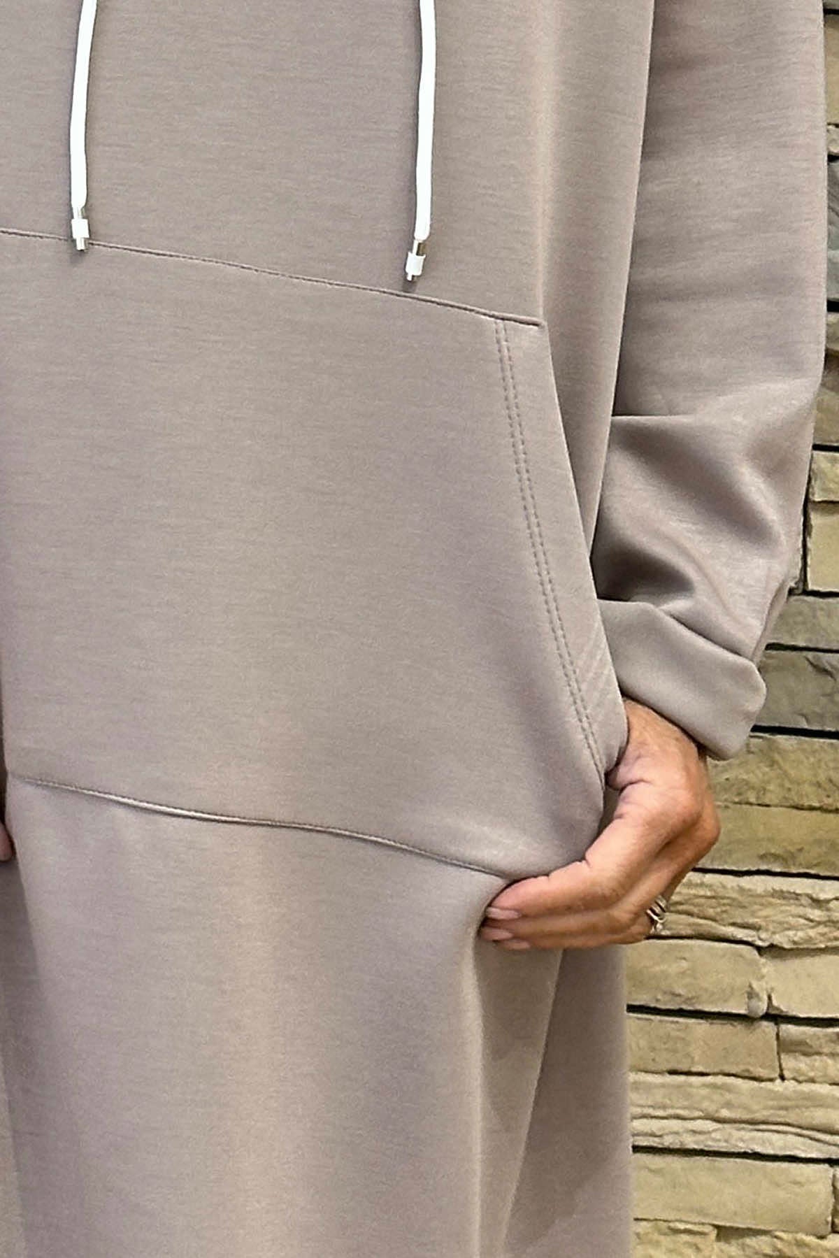 Faye Hooded Top Mocha