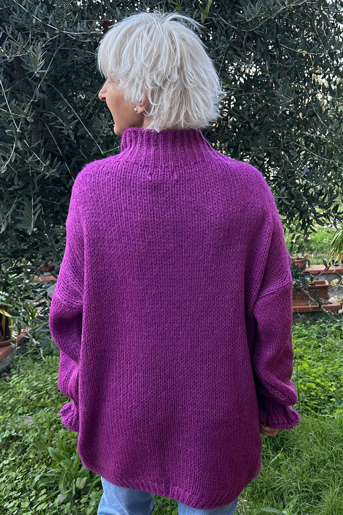 Elvie Knitted Jumper Purple