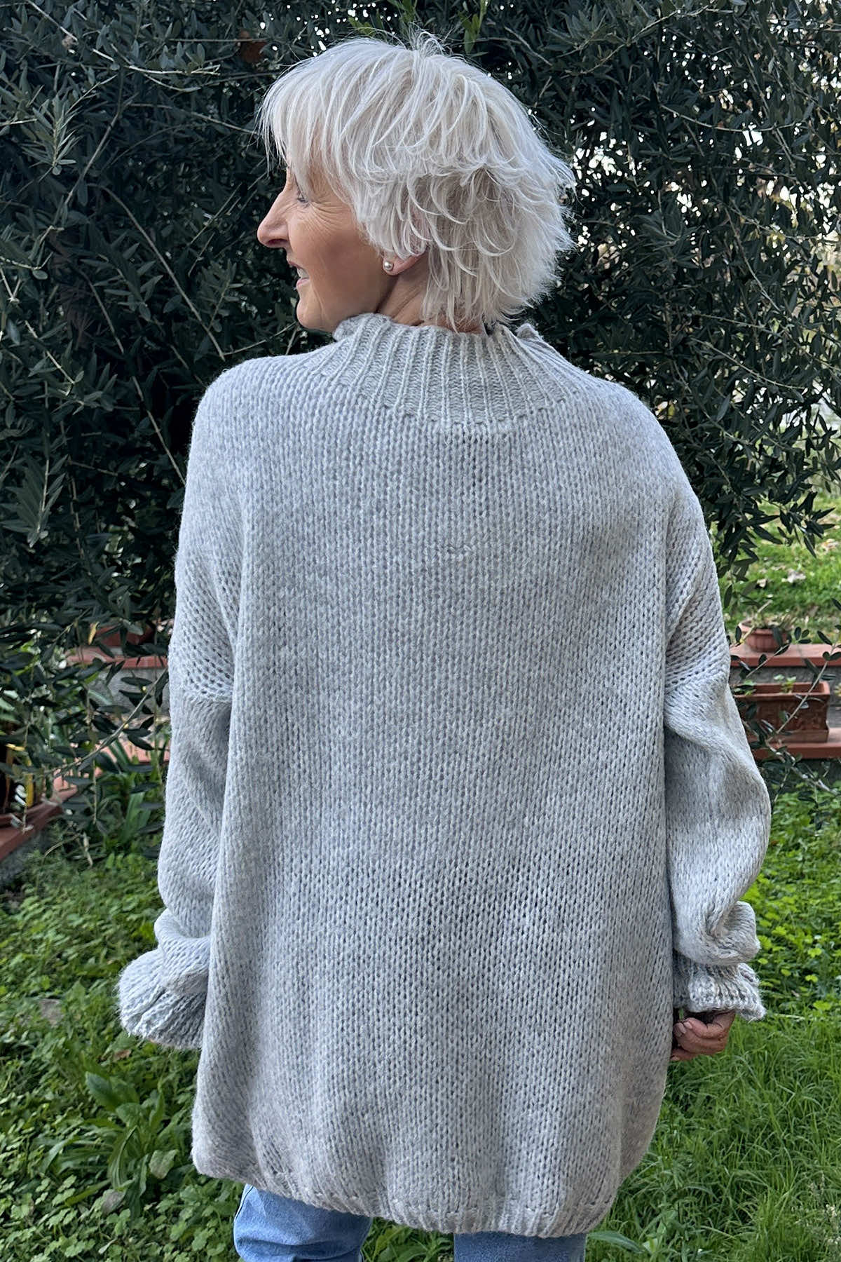 Elvie Knitted Jumper Grey