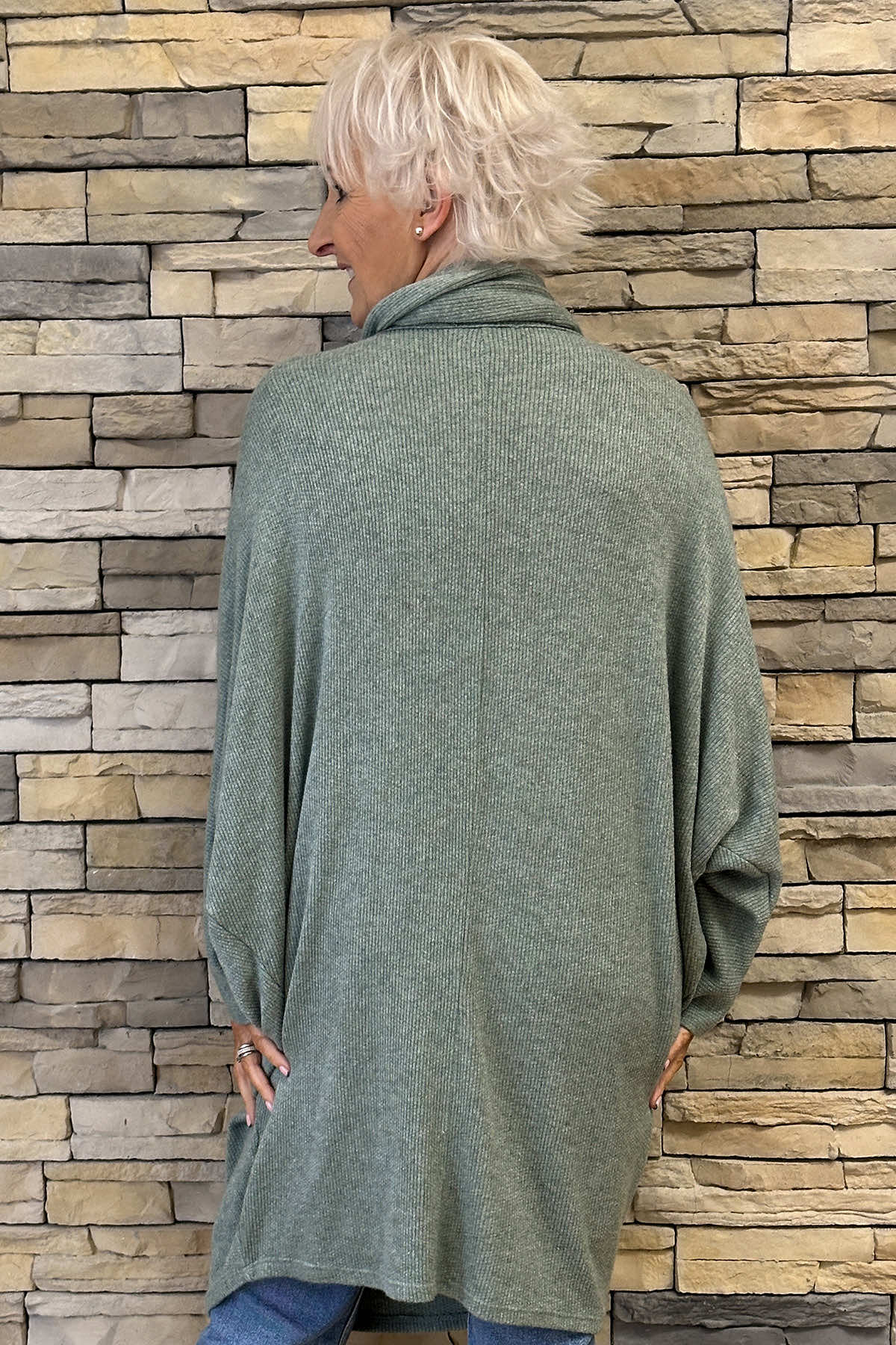 Keoni Scarf Tunic Sage Green