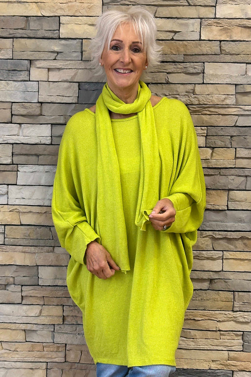 Keoni Scarf Tunic Lime