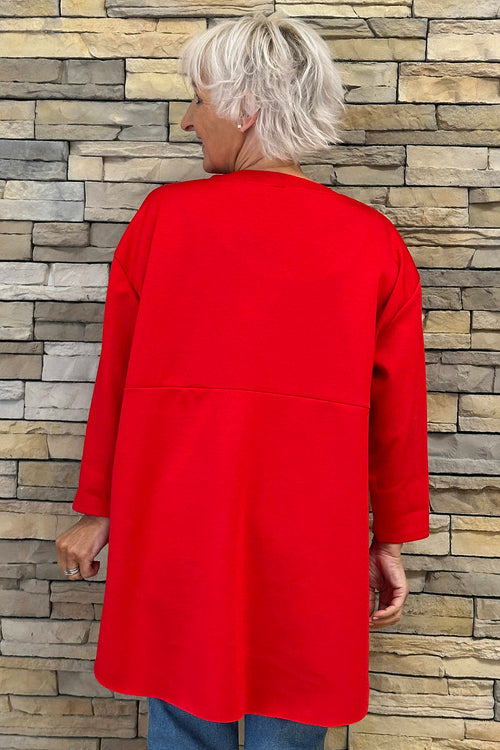 Leona Pocket Top Red - Image 4