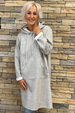 Faye Hooded Top Grey Grey - Faye Hooded Top Grey