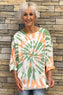 Cecilly Tie Dye Top Green