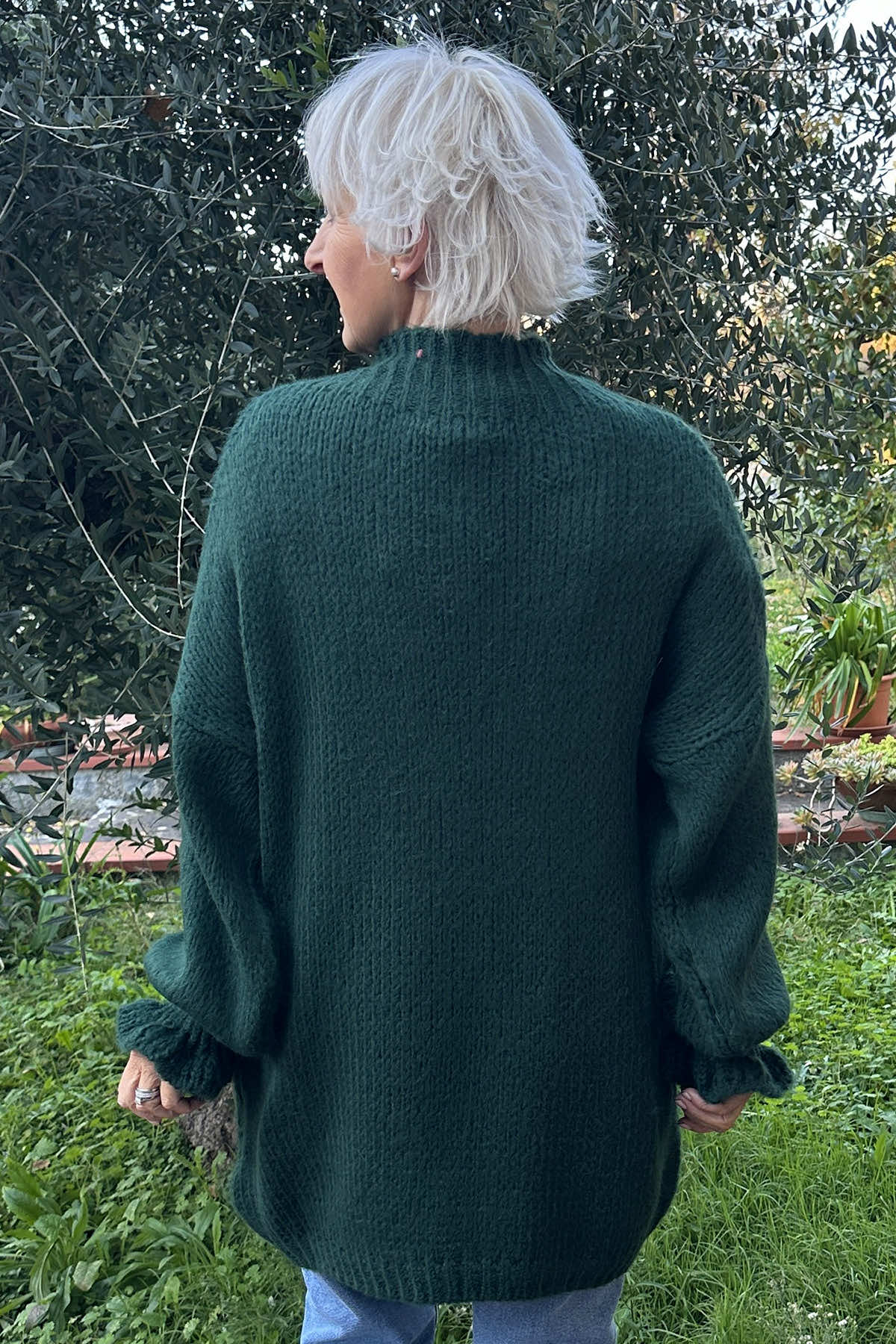 Elvie Knitted Jumper Dark Green