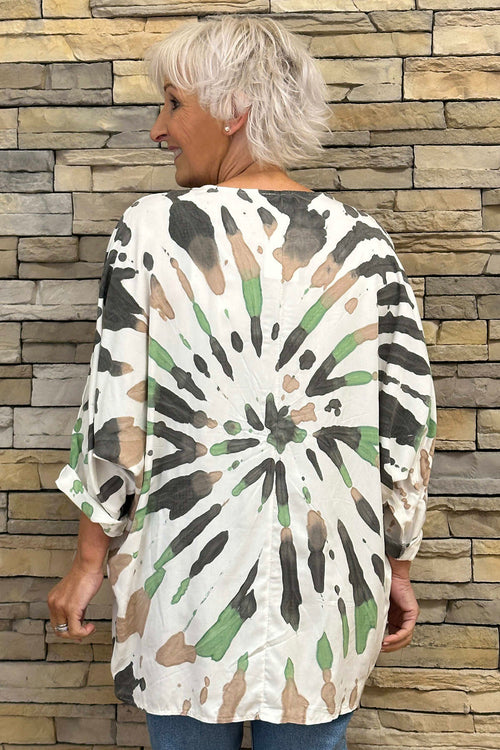 Cecilly Tie Dye Top Grey - Image 4