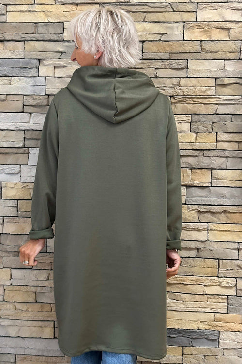 Faye Hooded Top Khaki - Image 4