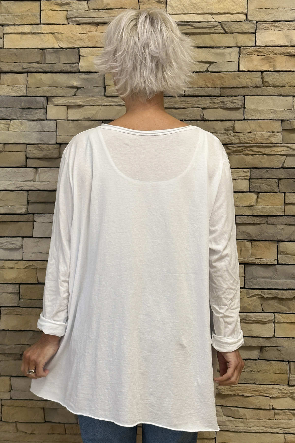 Amber Cotton Top White