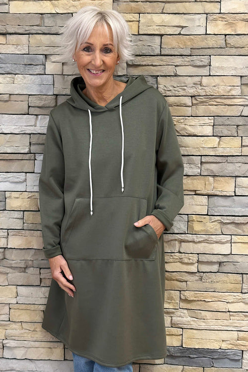 Faye Hooded Top Khaki - Image 3