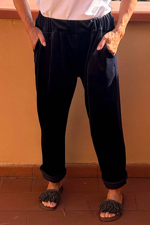 Miley Velour Trousers Navy - Image 3