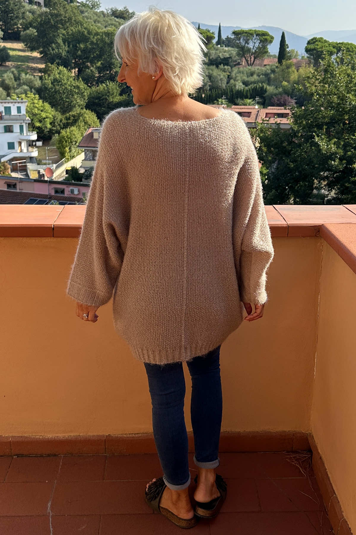 Eloise V-Neck Jumper Mocha