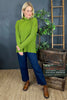 Seraphina Ribbed Knitted Jumper Green