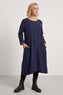 Florina Flower Patch Needlecord Dress Navy
