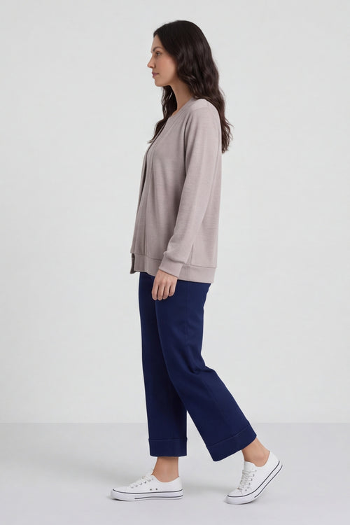 Evianna Knitted Top Mocha – image 1 of 6