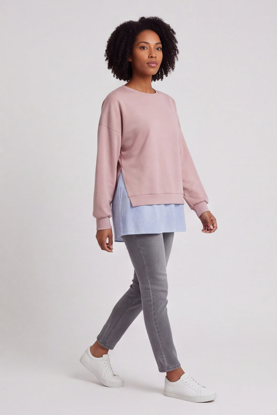 Gail Layer Detail Top Pink – image 1 of 6