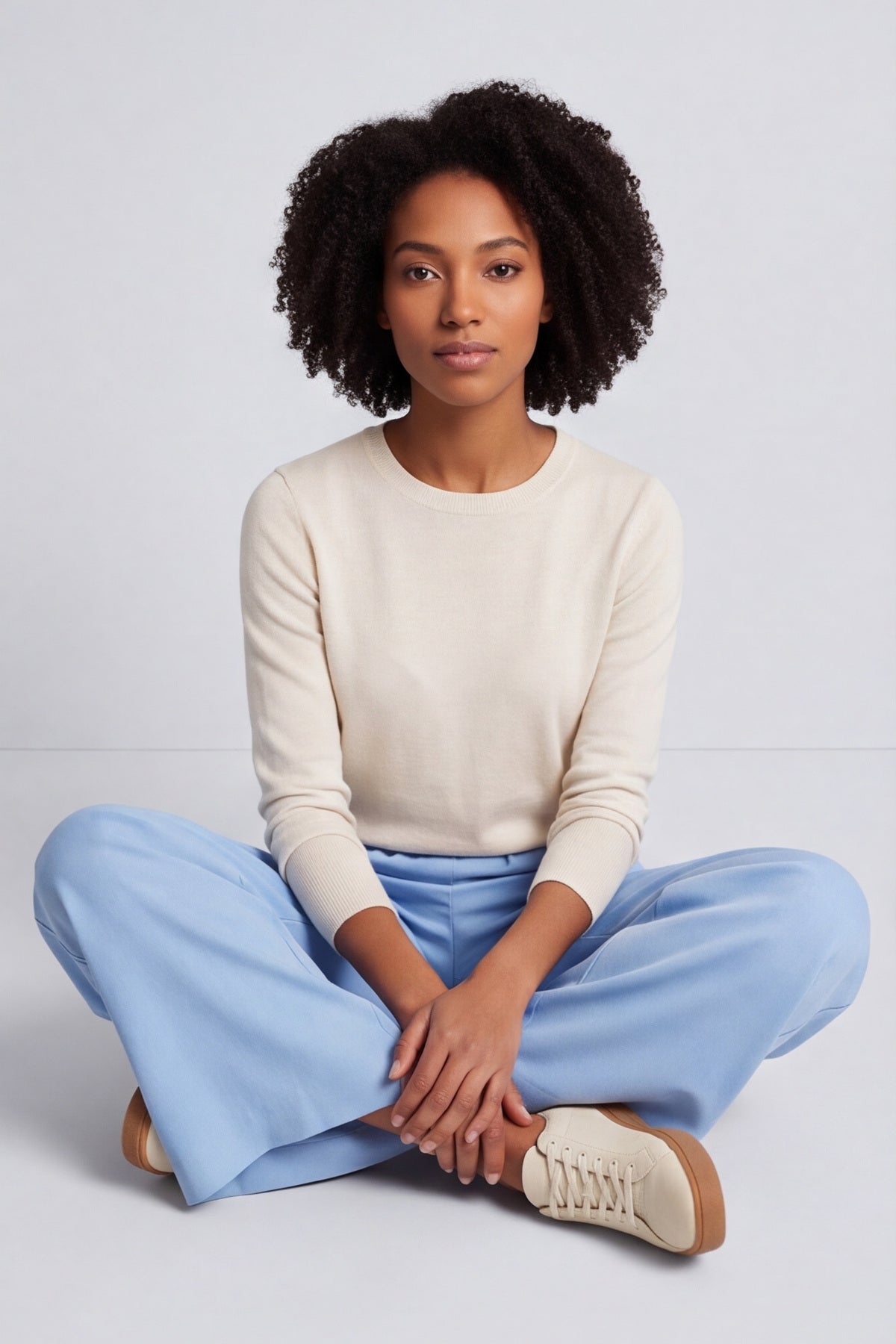 Alanis Trousers Powder Blue – image 1 of 6