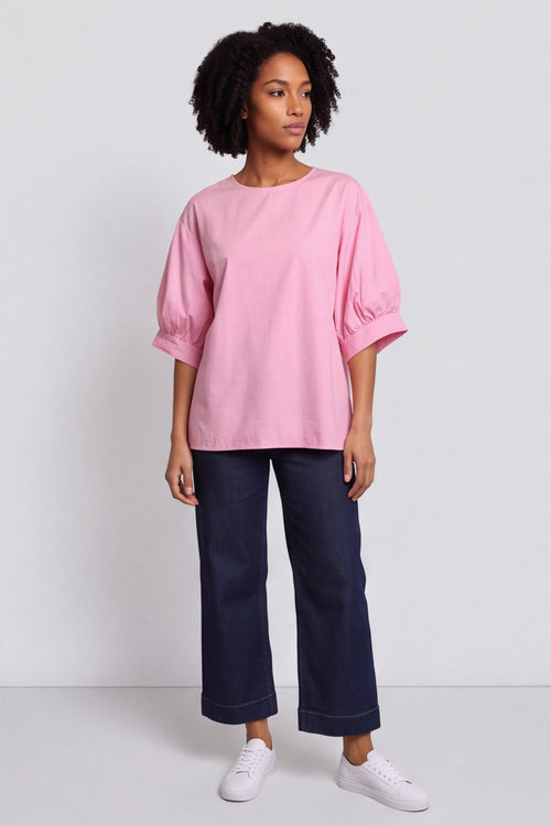 Lallie Cotton Top Pink – image 1 of 4