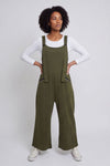 Kinley Pocket Cotton Jumpsuit Khaki – image 1 of 6