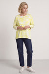 Charnette Long Sleeve Tie Dye Cotton Top Yellow – image 1 of 6