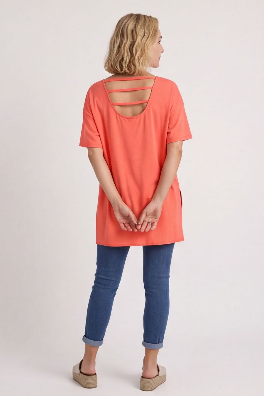 Bantham Strap Back Cotton Top Orange – image 1 of 4