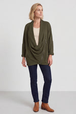 Floella Zip Cotton Jacket Khaki Khaki - Floella Zip Cotton Jacket Khaki – image 1 of 6