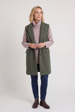Nori Boucle Gilet Khaki – image 1 of 6