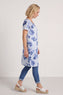 Velora Floral Cotton Tunic Grey – image 1 of 5