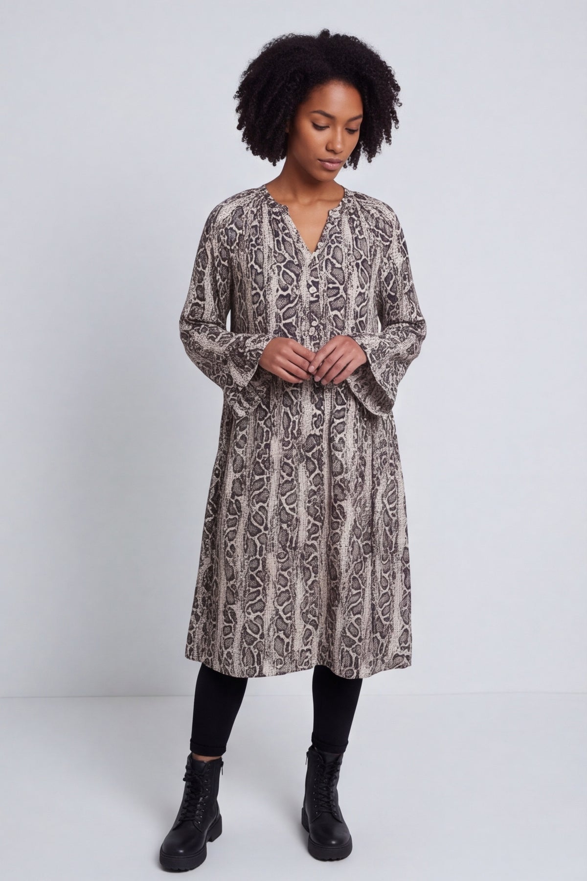 Jackie Snake Print Dress – image 1 of 4