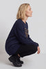 Alice Bow Sweatshirt Navy – image 1 of 5