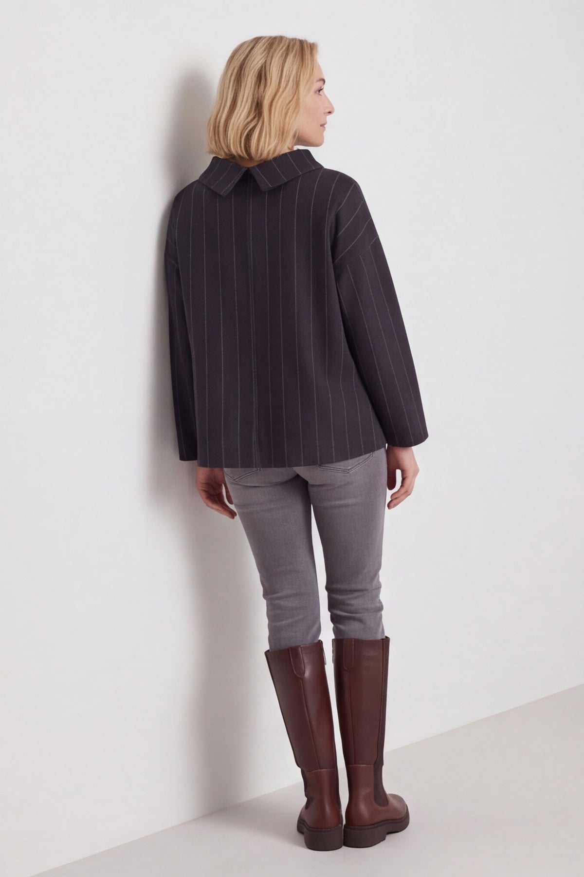 Siobhan Cowl Neck Top Black – image 1 of 6
