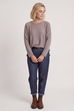 Philippa Belted Trousers Dark Denim – image 1 of 6