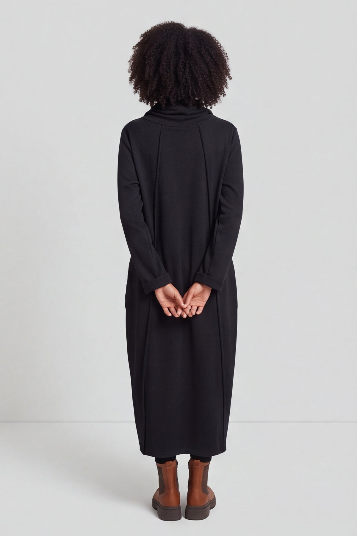Maris Snood Cotton Dress Black – image 1 of 5