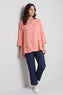 Loriella Keyhole Linen Top Orange – image 1 of 5