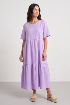Nova Linen Dress Lilac – image 1 of 5