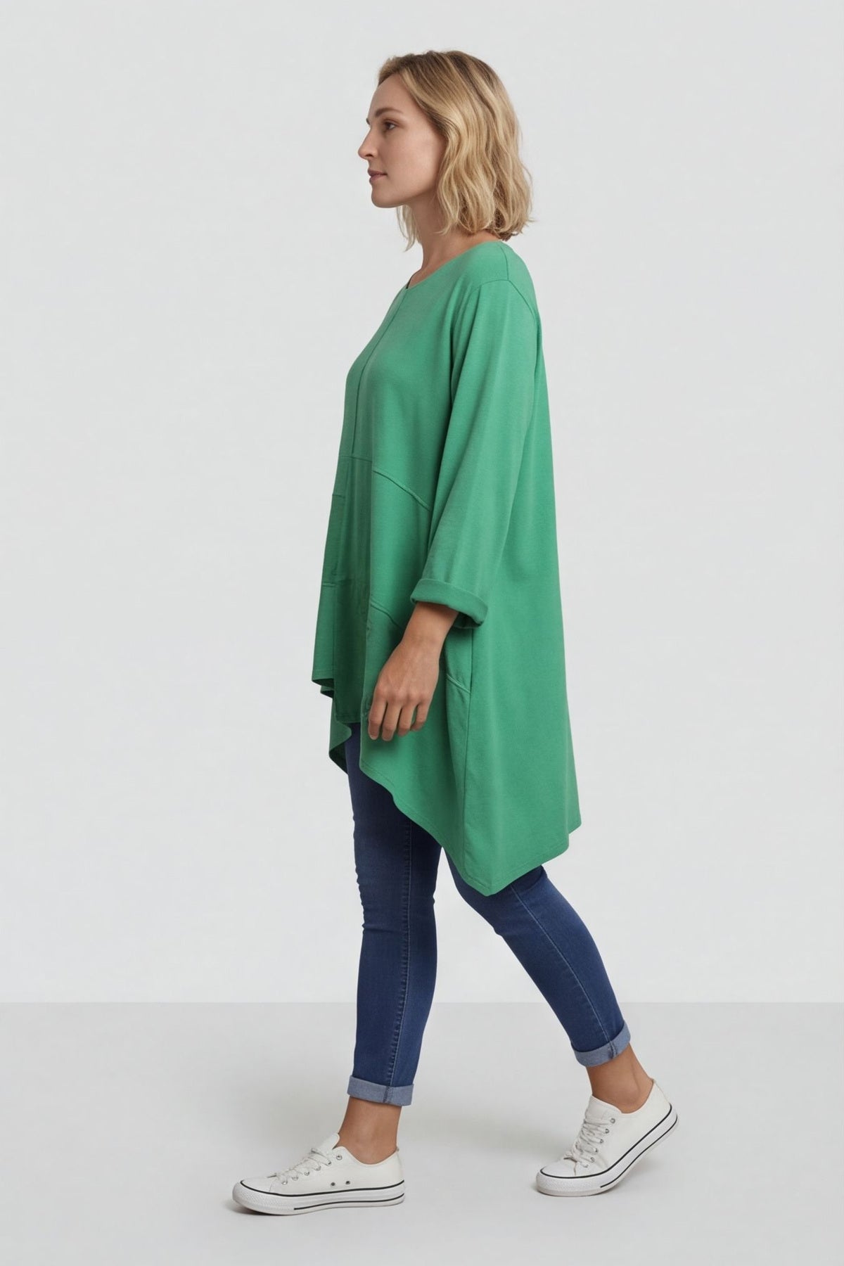 Berenice Cotton Top Emerald – image 1 of 5