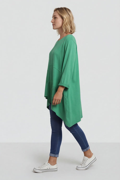 Berenice Cotton Top Emerald – image 1 of 5