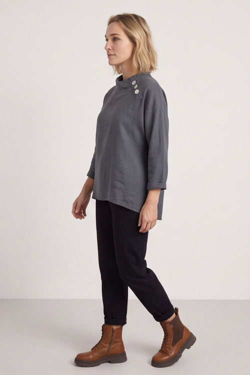 Bradley Linen Top Charcoal – image 1 of 6