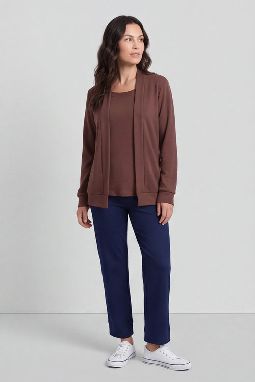 Evianna Knitted Top Cocoa – image 1 of 6